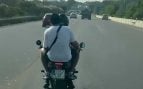 moto sin casco autopista aeropuerto Palma