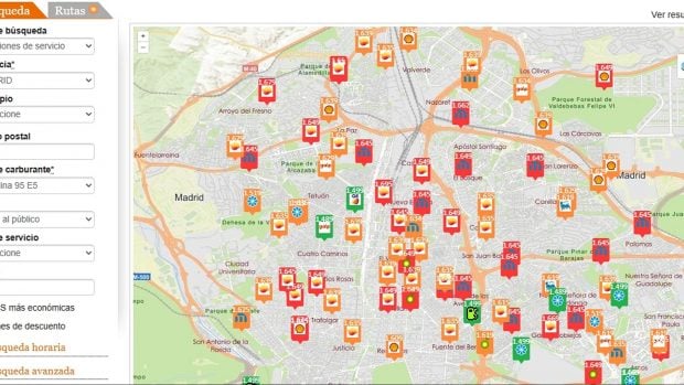 precio gasolina madrid 15 julio
