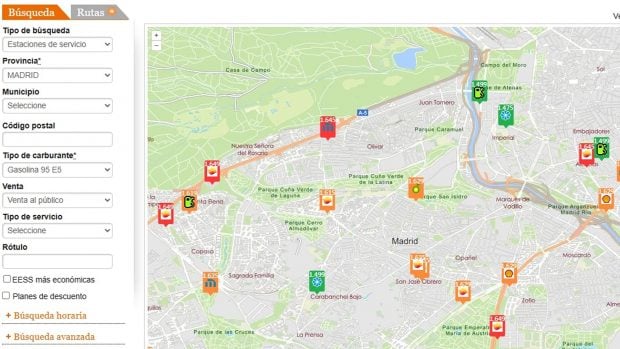 precio gasolina 17 de julio Madrid
