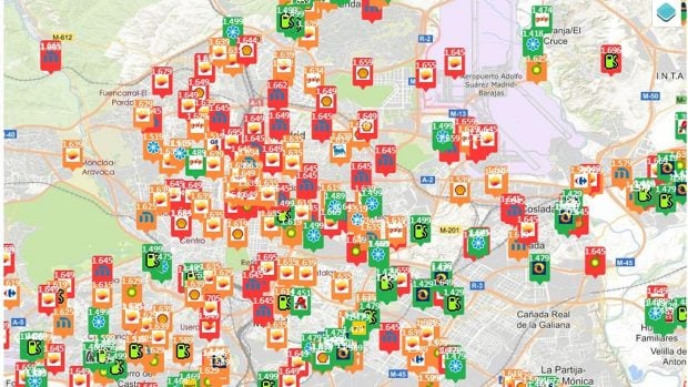 precio gasolina 20 julio Madrid