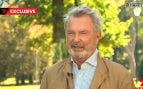 Sam Neill durante su última entrevista en televisión (7News).