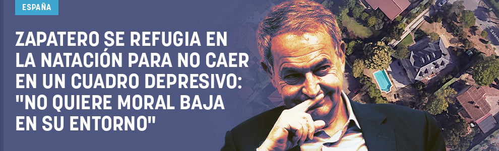 Zapatero se refugia en la natación para no caer en un cuadro depresivo: No quiere moral baja en su entorno