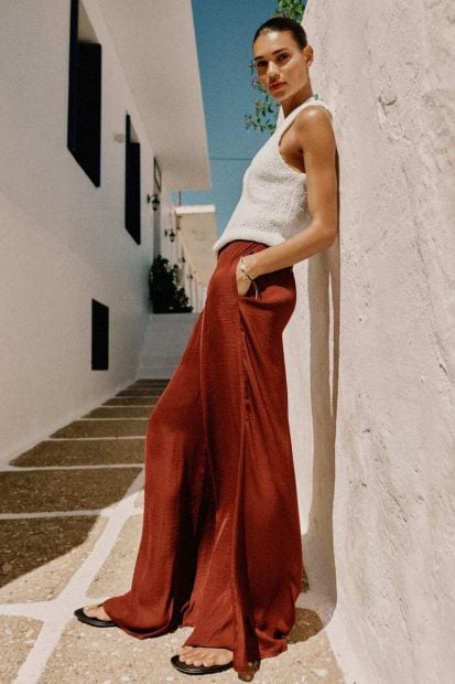pantalones zara caidas