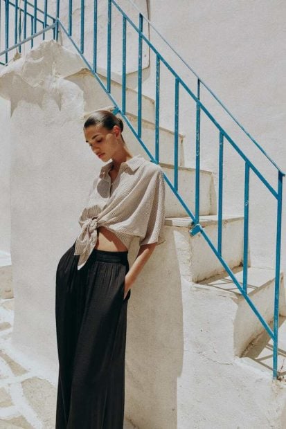 pantalones zara caidas