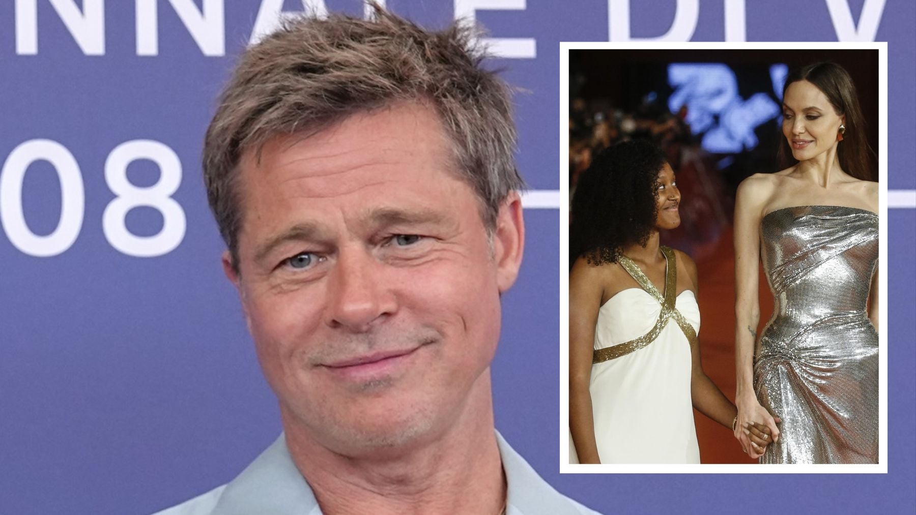 Brad Pitt, Zahara Pitt y Angelina Jolie. (E.P.)