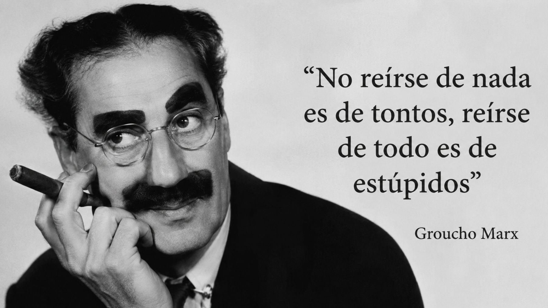 Recreación artística de Groucho Marx. Foto: elaboración propia con IA