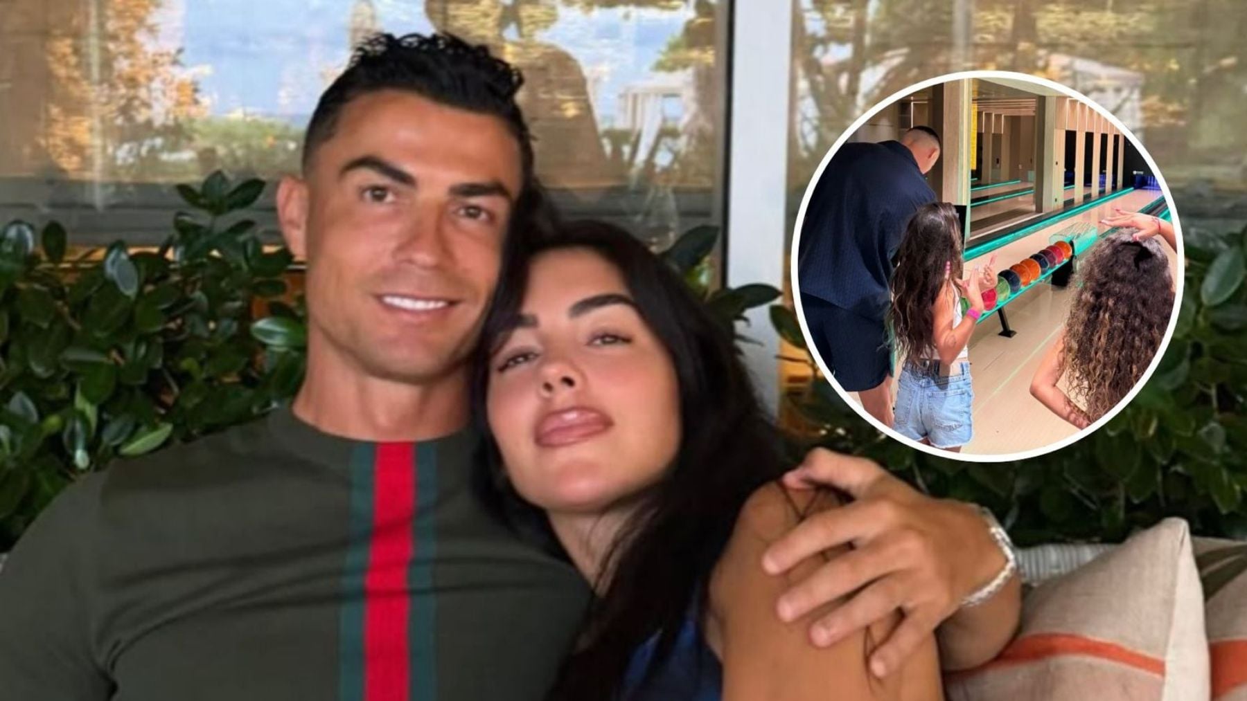 Cristiano Ronaldo y Georgina. (Fotos: Redes Sociales)