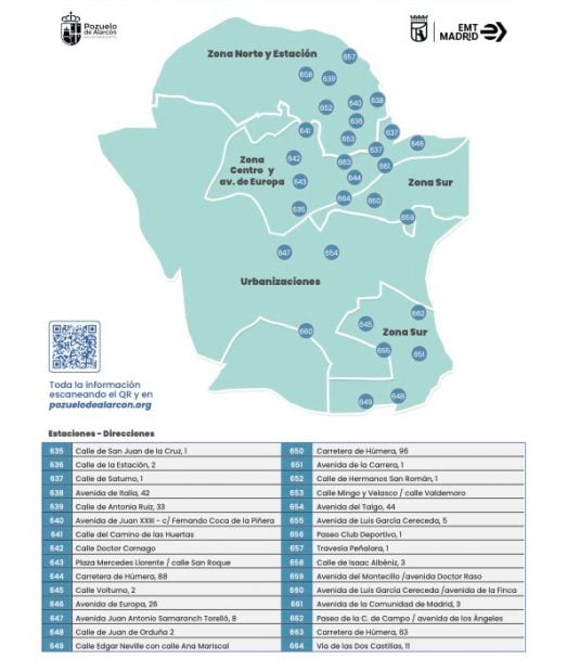 Mapa-de-las-estaciones-de-bicimad-en-localidad-de-Pozuelo-de-Alarcon