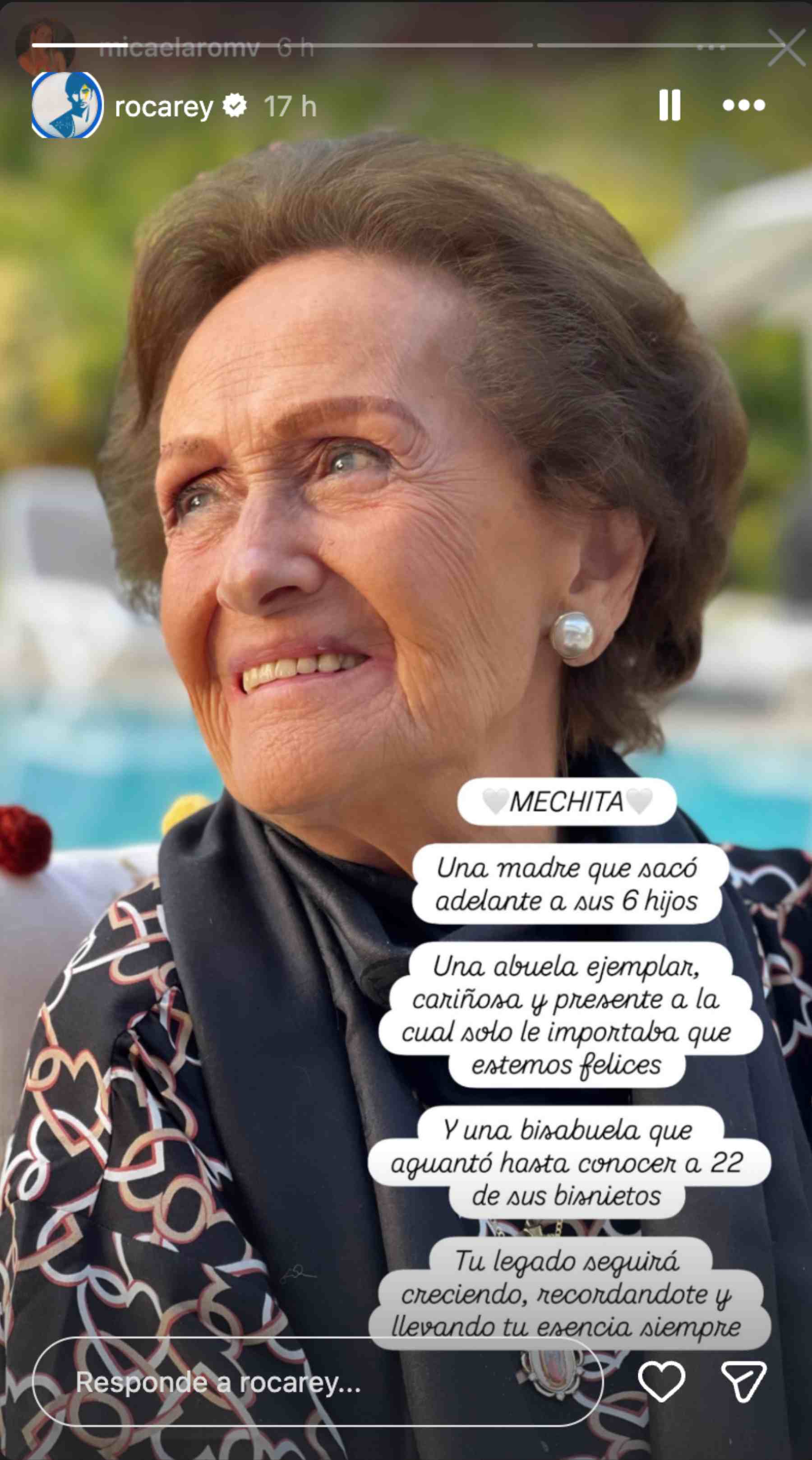 La abuela de Roca Rey. (Foto: @rocarey)