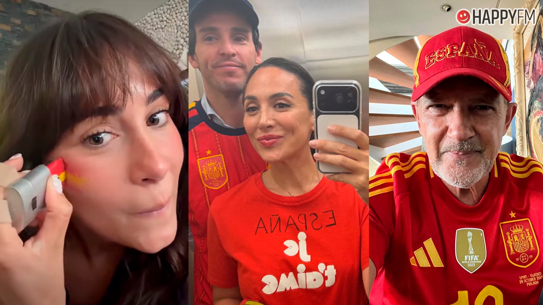 Desde Aitana a Antonio Banderas: los famosos reaccionan al pase de España a la final del Mundial