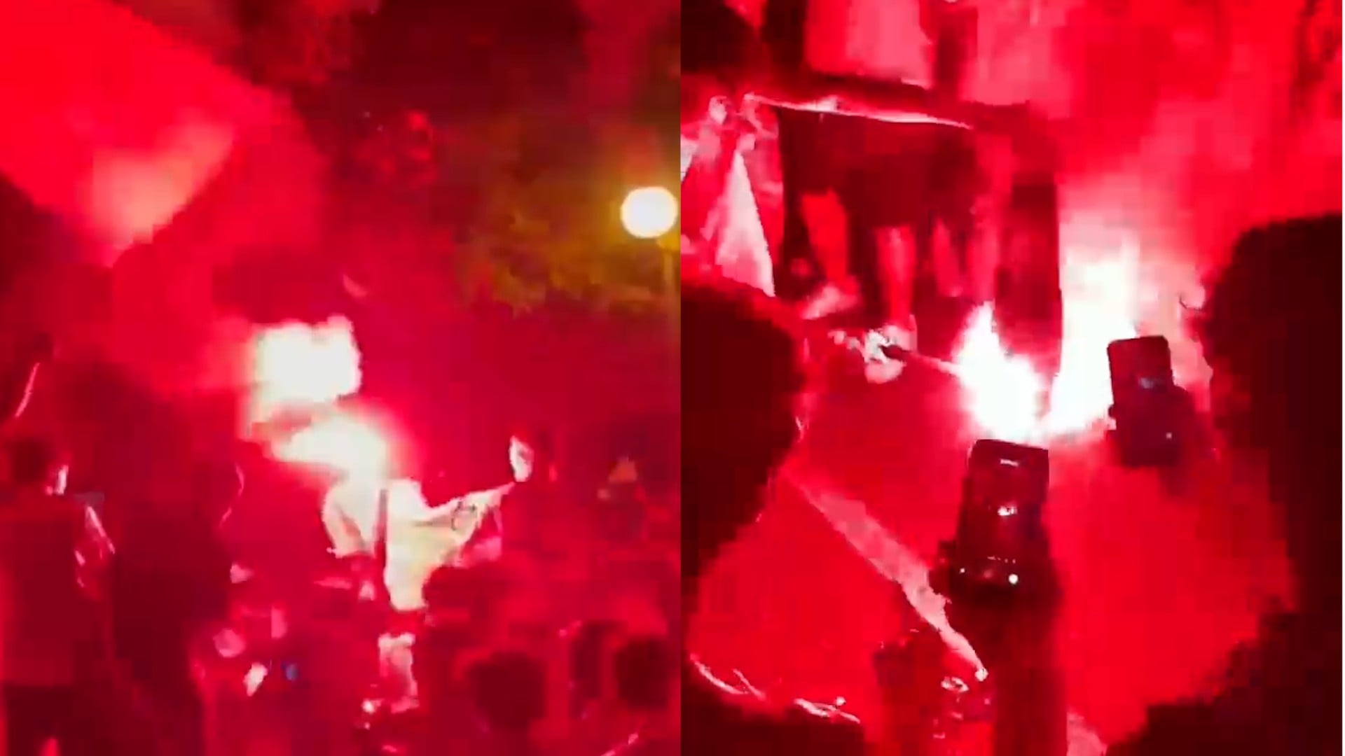 Así se celebró el pase de España a la final del Mundial en Palma: bengalas, cánticos y camisetas de Francia quemadas