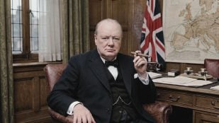 Winston Churchill ex primer ministro inglés. Imagen generada con IA.