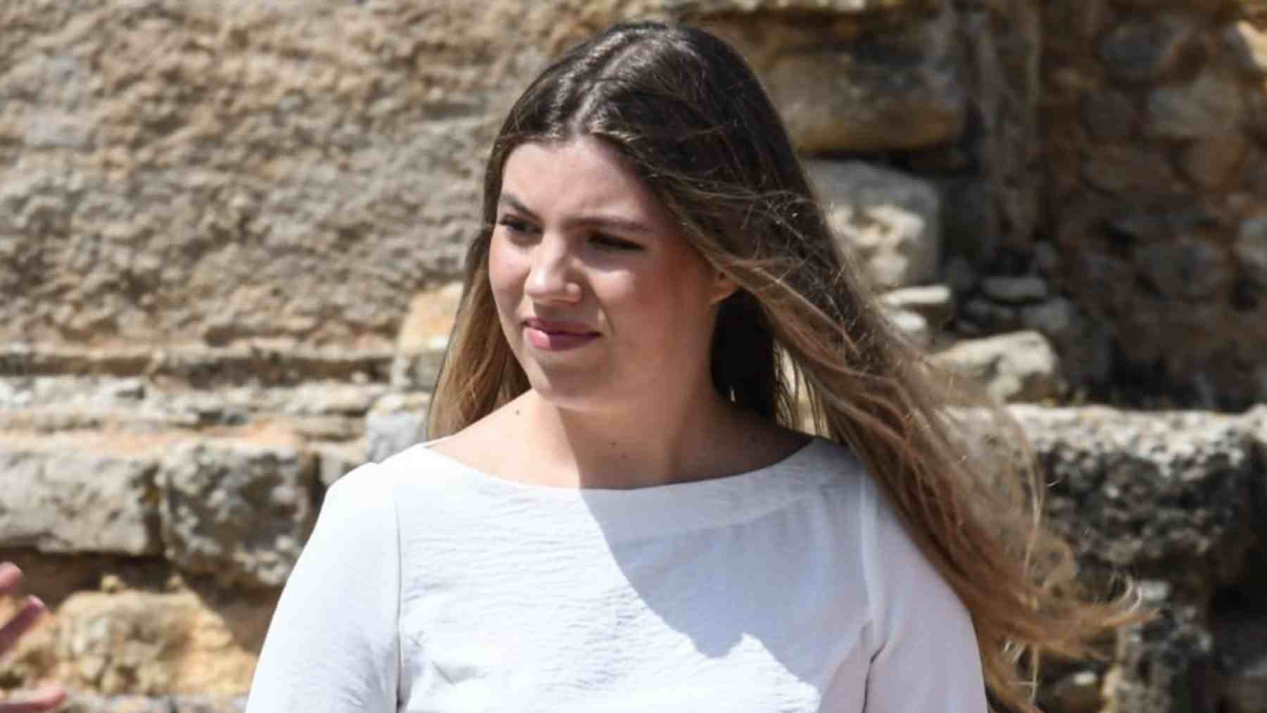 La infanta Sofía en el conjunto arqueológico de Empúries. (Foto: Europa Press)