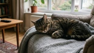Un gato en su casa