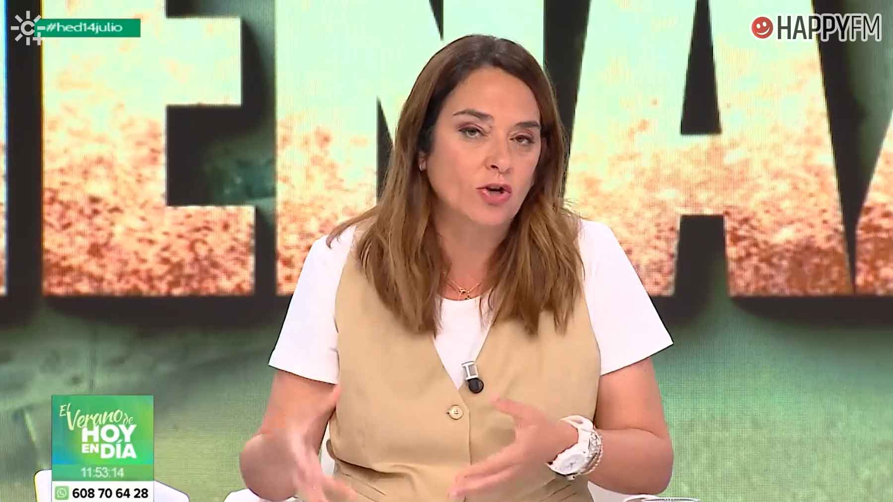 Toñi Moreno, obligada a parar los pies a un invitado: Te vas a morir sin familia