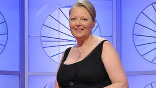 Anne Germain en el plató de Más allá de la vida (Mediaset).