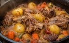 cordero, guiso, comida, alimento