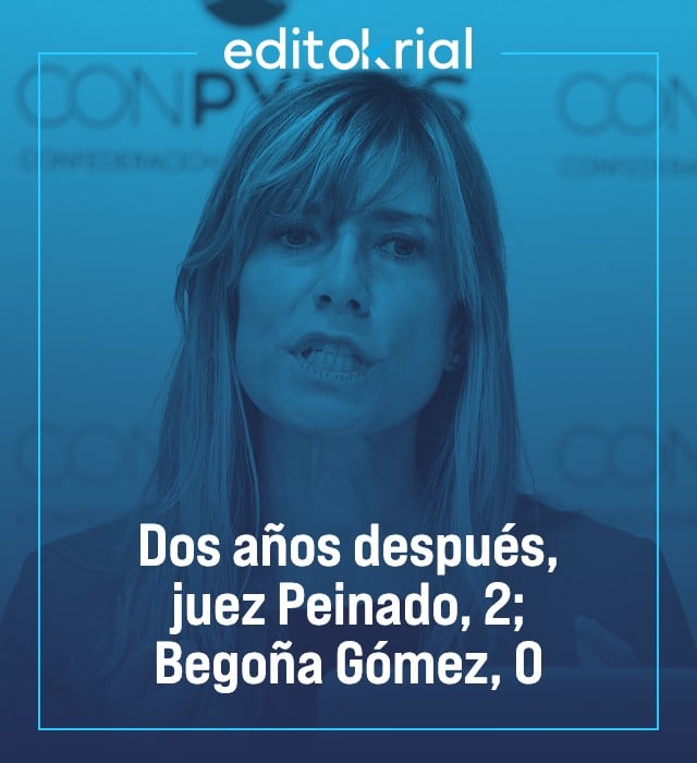 Dos años después, juez Peinado, 2; Begoña Gómez, 0