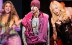 Shakira, Justin Bieber y Madonna.