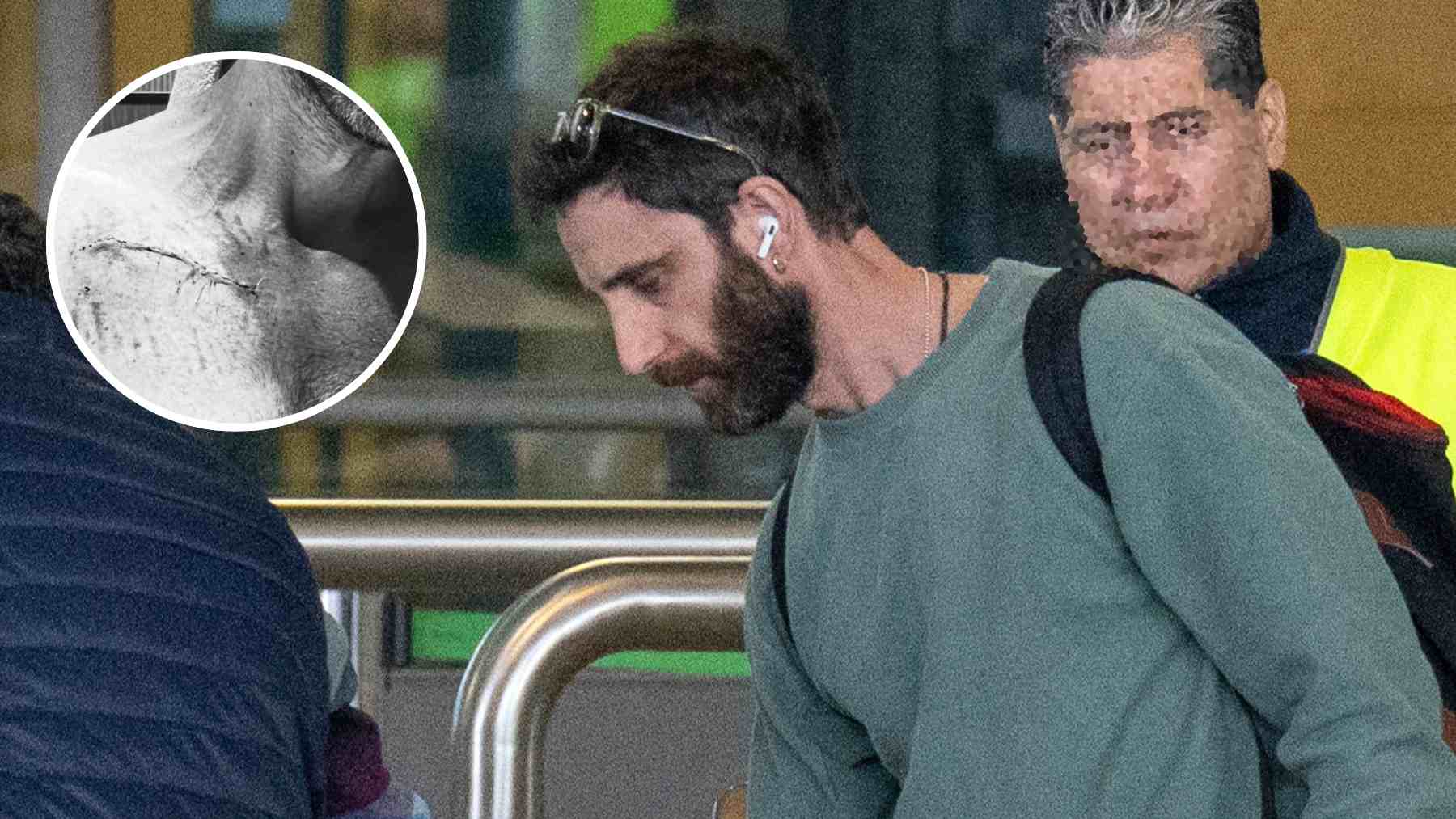 Dani Rovira en el aeropuerto de Madrid. (Foto: Europa Press)