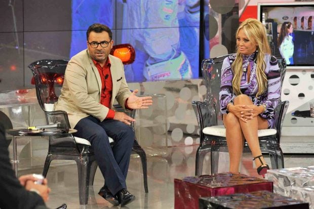 Jorge Javier Vázquez y Belén Esteban en 'Sálvame Deluxe'. (Foto: Europa Press)