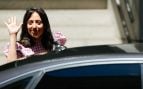 Mercedes González en su segundo día en la Audiencia Nacional.