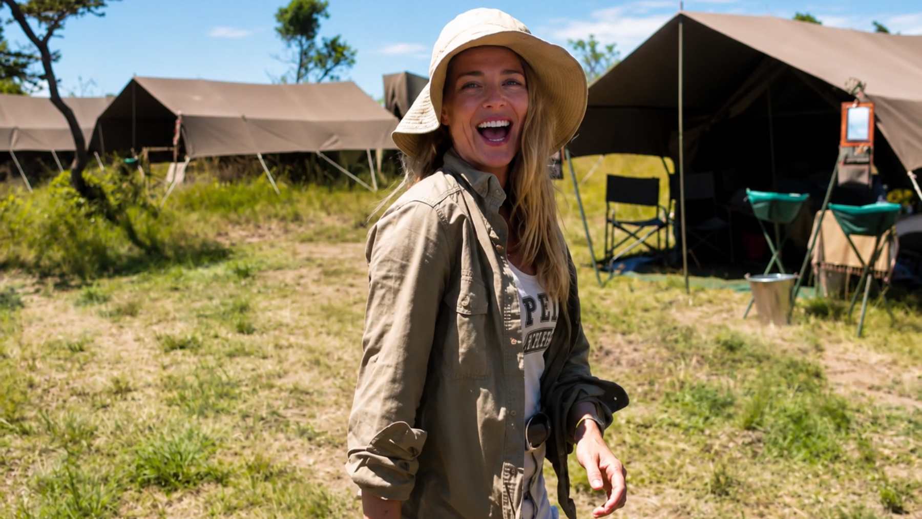 La actriz en África. (Foto: Elsa Pataky)