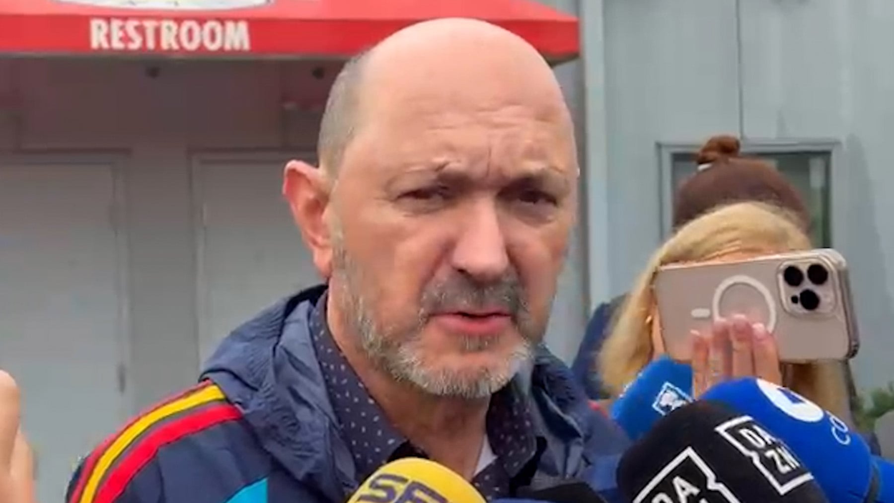 Louzán, tras la tormenta que obligó a suspender el entrenamiento: No nos afecta para nada