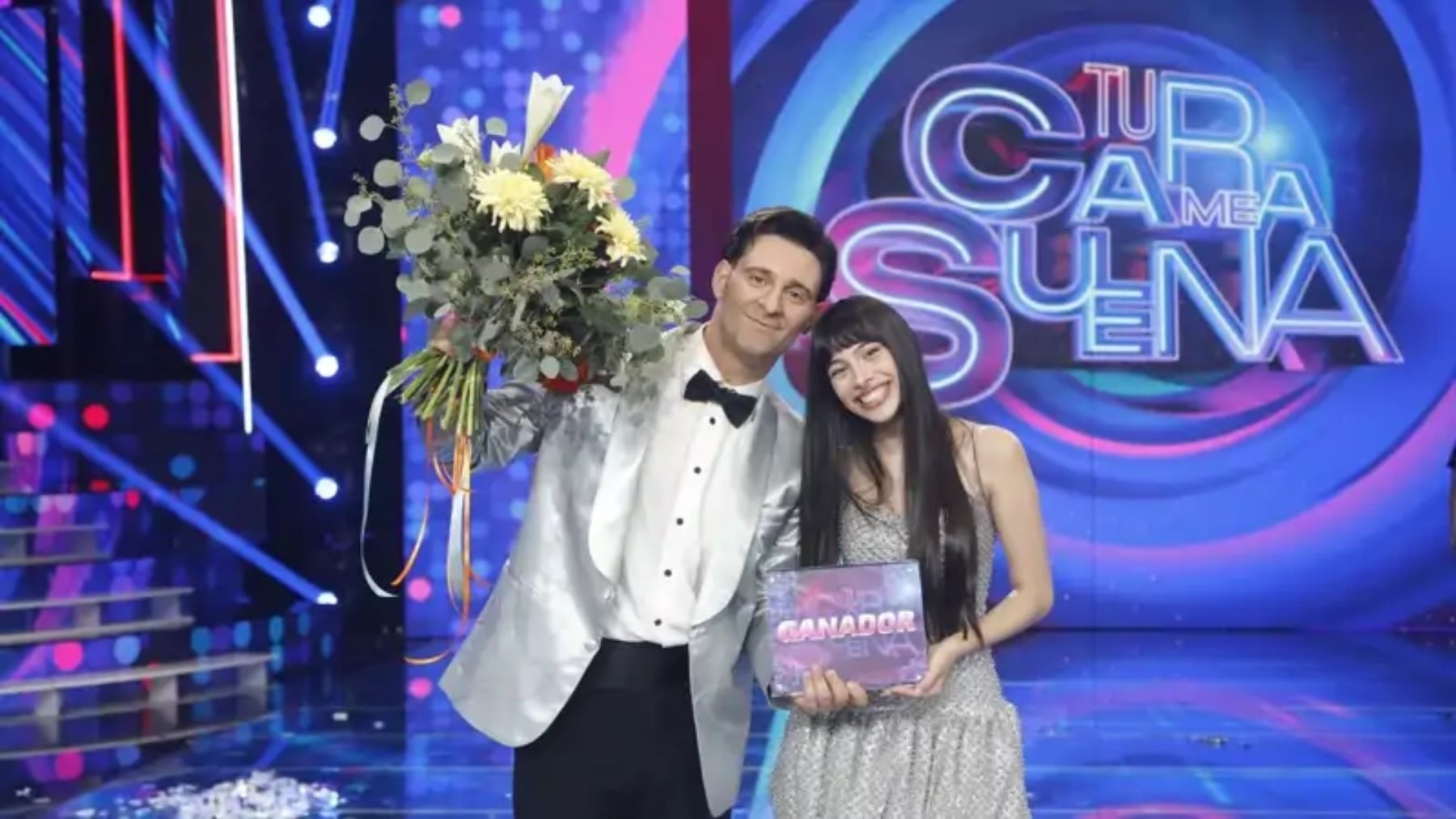 JKBello y Melani en ‘Tu cara me suena’. (Foto: Atresmedia)