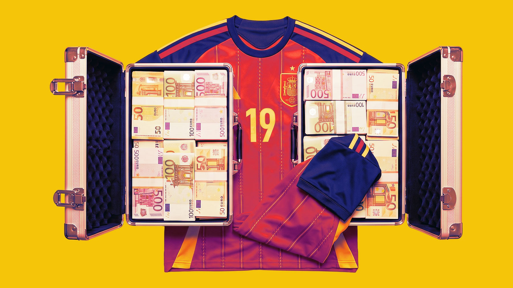La camiseta de la selección española.