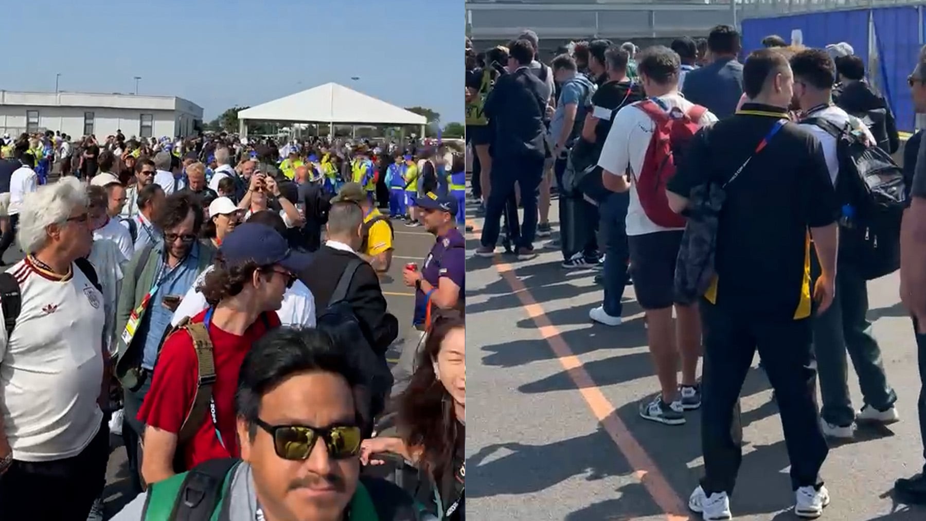 Caos antes del España - Argentina: la llegada de Trump provoca colas interminables para entrar al estadio