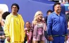 Madonna con Ronaldinho y Ronaldo Nazario en el Mundial 2026
