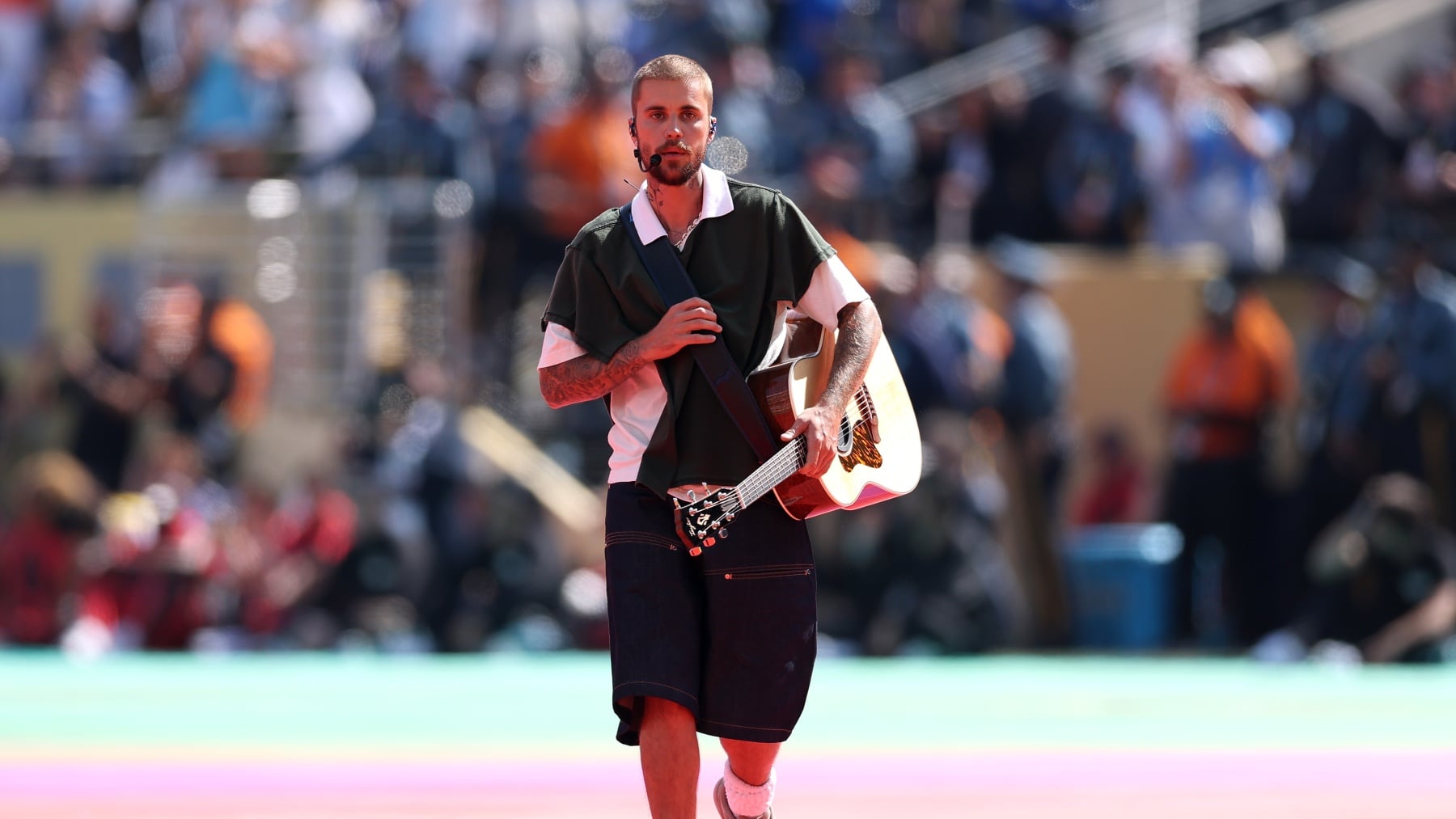 Justin Bieber en el Mundial 2026. (Foto: Getty)