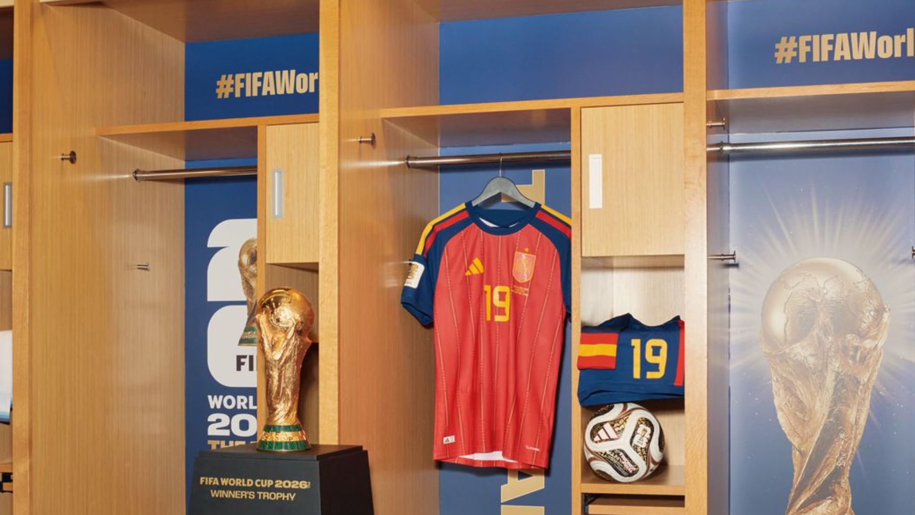 Así está el vestuario de España antes de la final del Mundial
