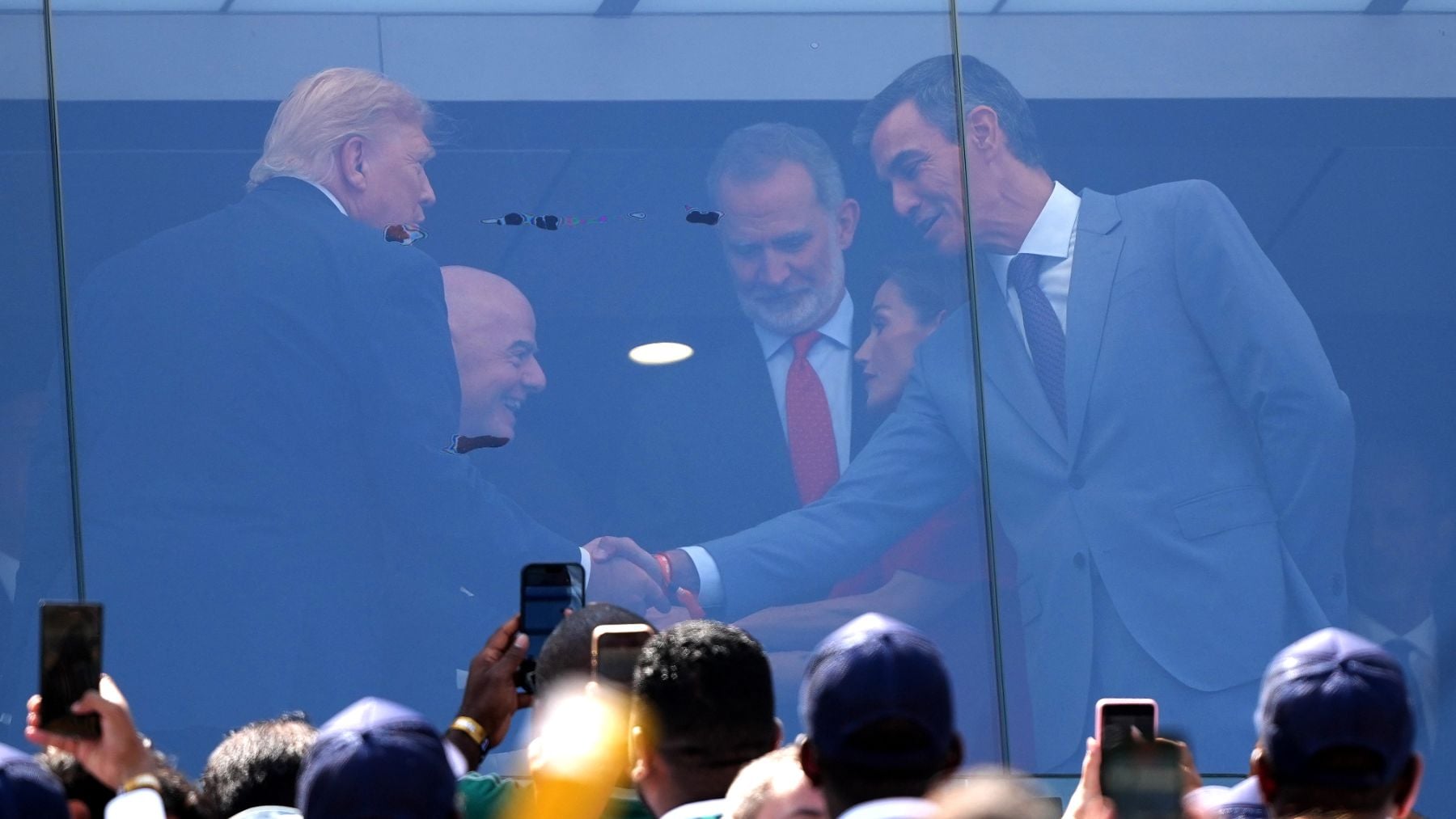 Así es el palco de la final del Mundial: cristales blindados con Trump, los Reyes y Pedro Sánchez