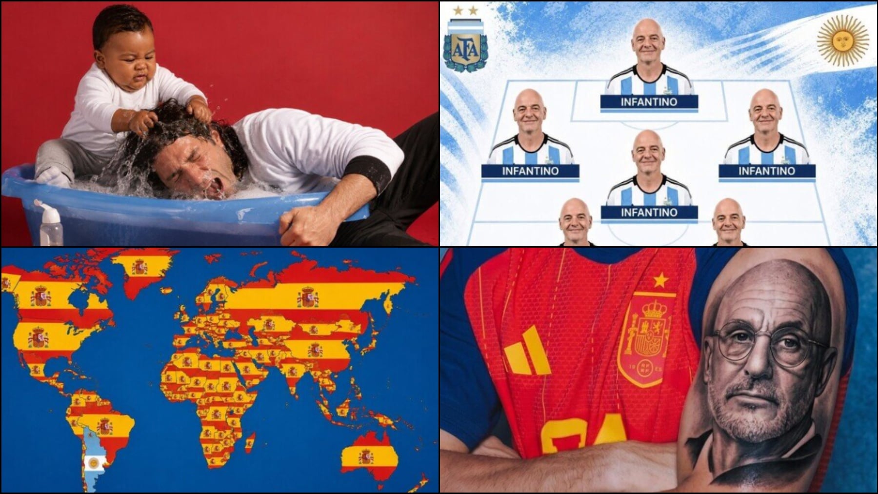 Los mejores memes del España – Argentina.