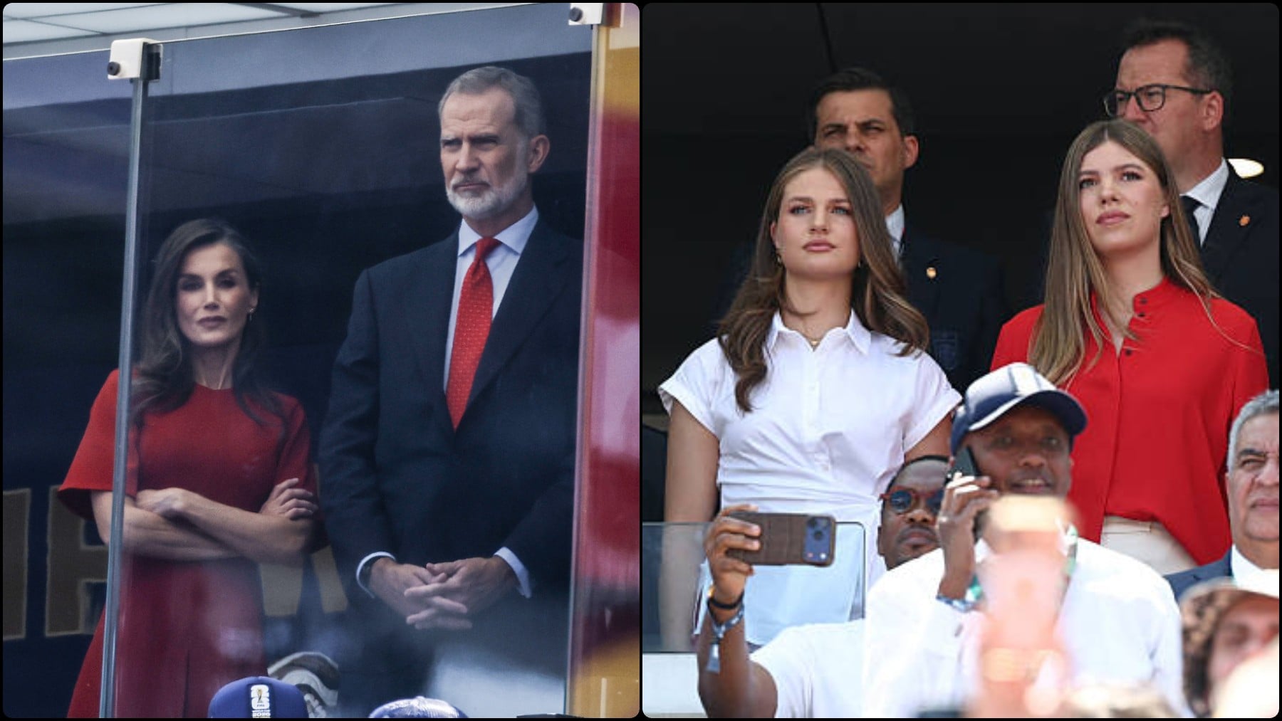 Separan al Rey Felipe y Doña Letizia de sus hijas en la final del Mundial y no entran en el palco presidencial
