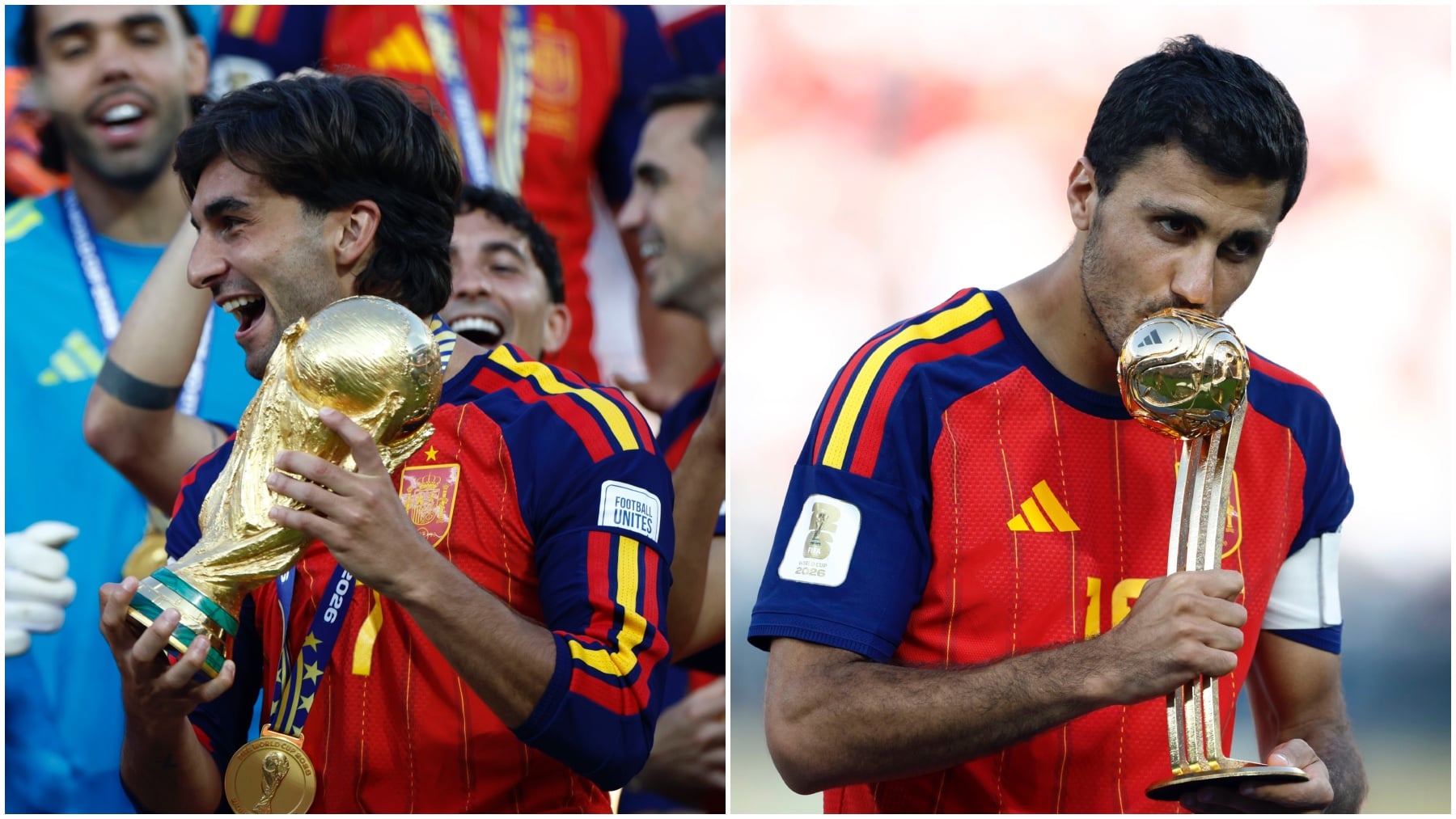 Ferran Torres y Rodri Hernández. (EFE)