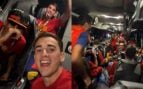Locura en el autobús de España: Gavi, Rodri y Lamine se desmelenan al ritmo de Bad Bunny