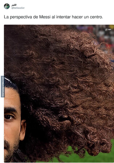 Meme sobre el pelo de Cucurella (Memedeportes)