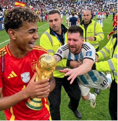 Lamine Yamal le quita el Mundial a Messi (Memedeportes)