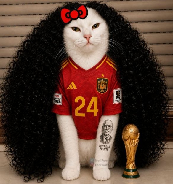 Meme Cucurella gato (TrollFootball)
