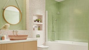 Estor de ducha enrollable. Foto: JoyFul - YankoDesing