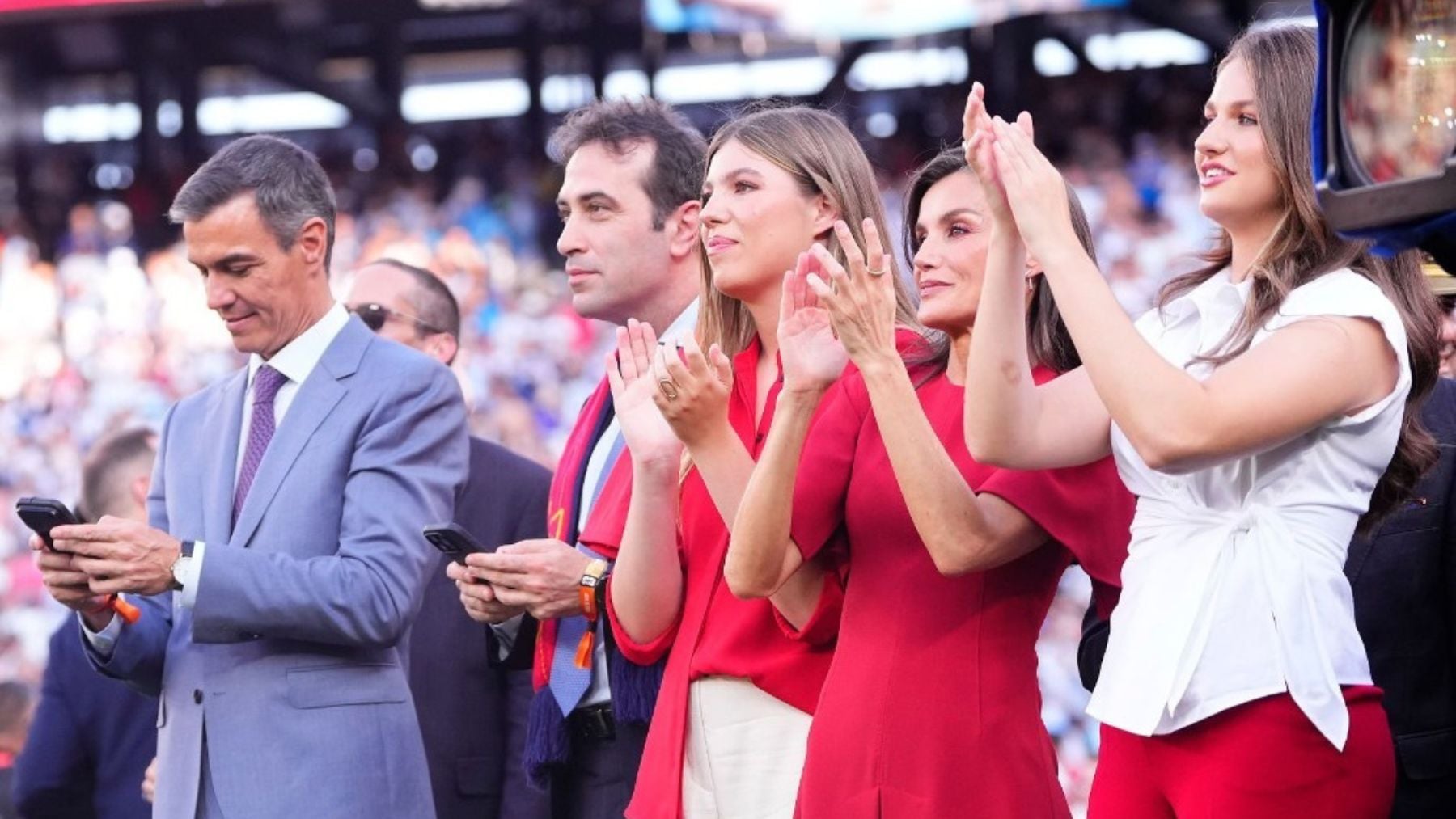 La cobra viral de la Infanta Sofía a Pedro Sánchez en la final del Mundial