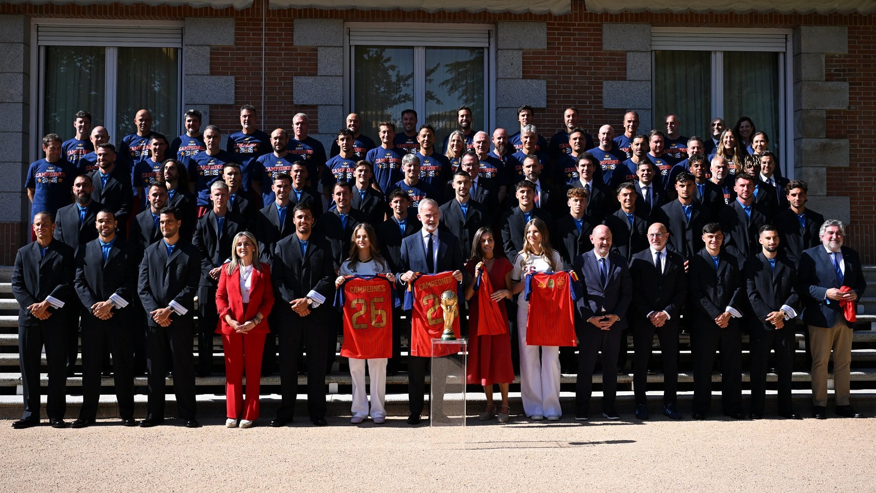 La Selección Española con la Familia Real. (Foto: Getty)