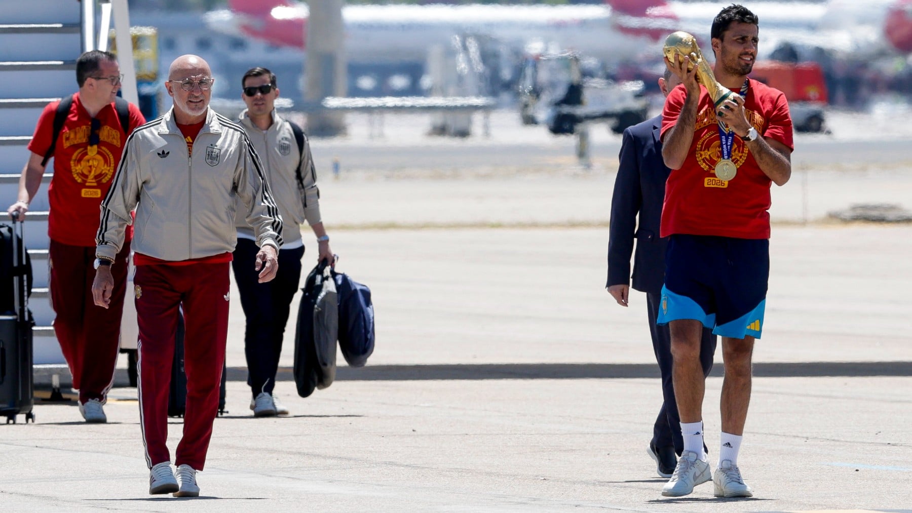 Celebración del Mundial de España en Madrid, en directo llegada de la selección a Barajas, recorrido y última hora de la fiesta en Cibeles