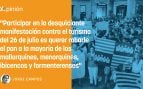 Manifestarse contra el turismo