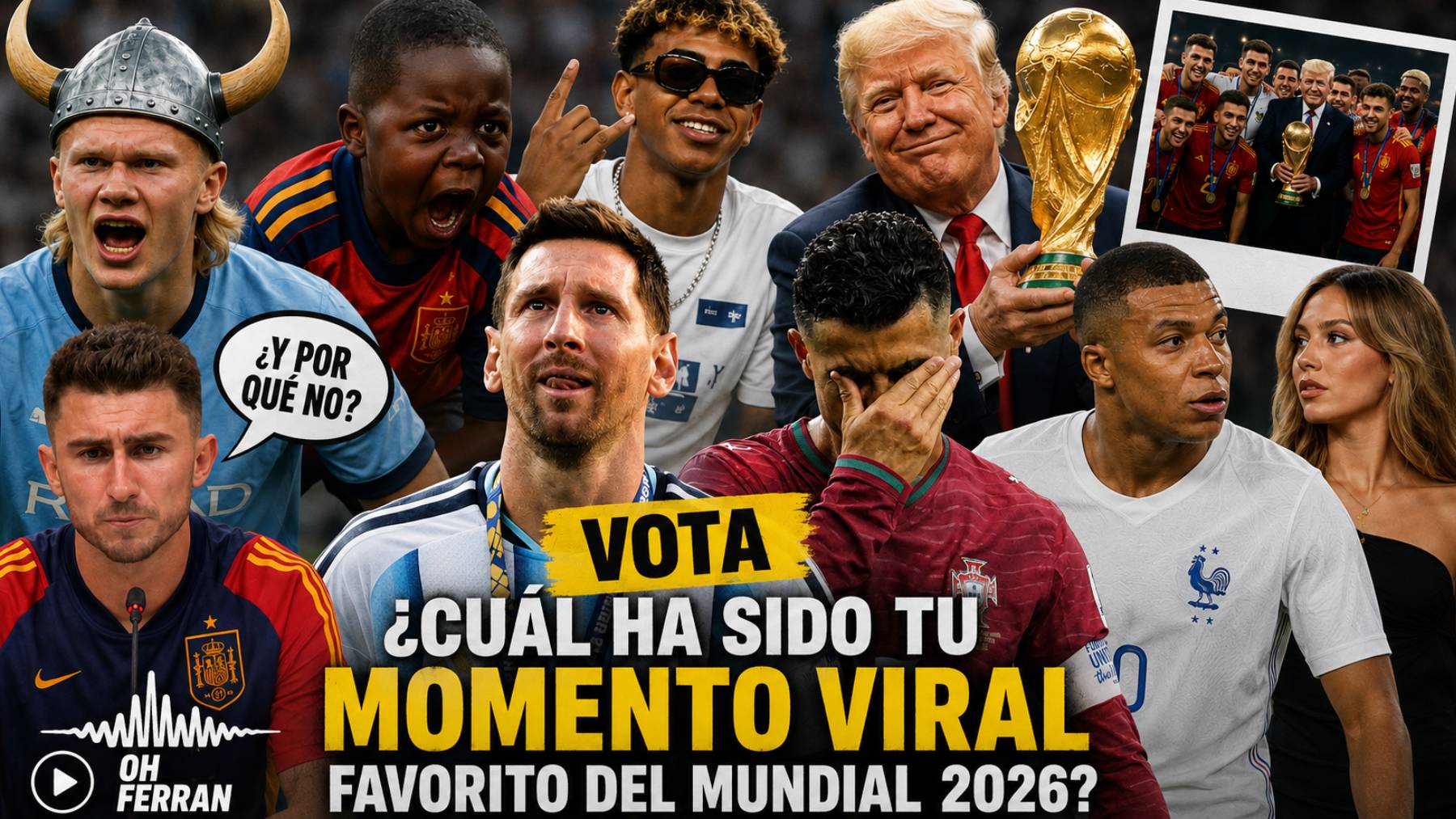 Mundial 2026. (Foto: RRSS, Europa Press e IA)