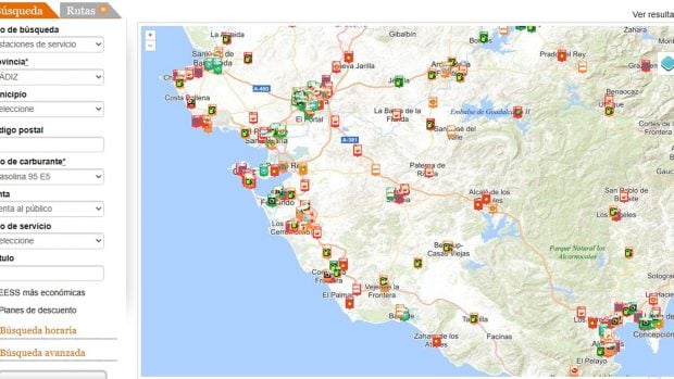 precio gasolina 22 julio Andalucía