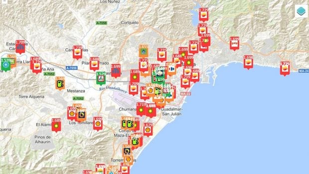 precio gasolina 23 julio Andaluc&iacute;a